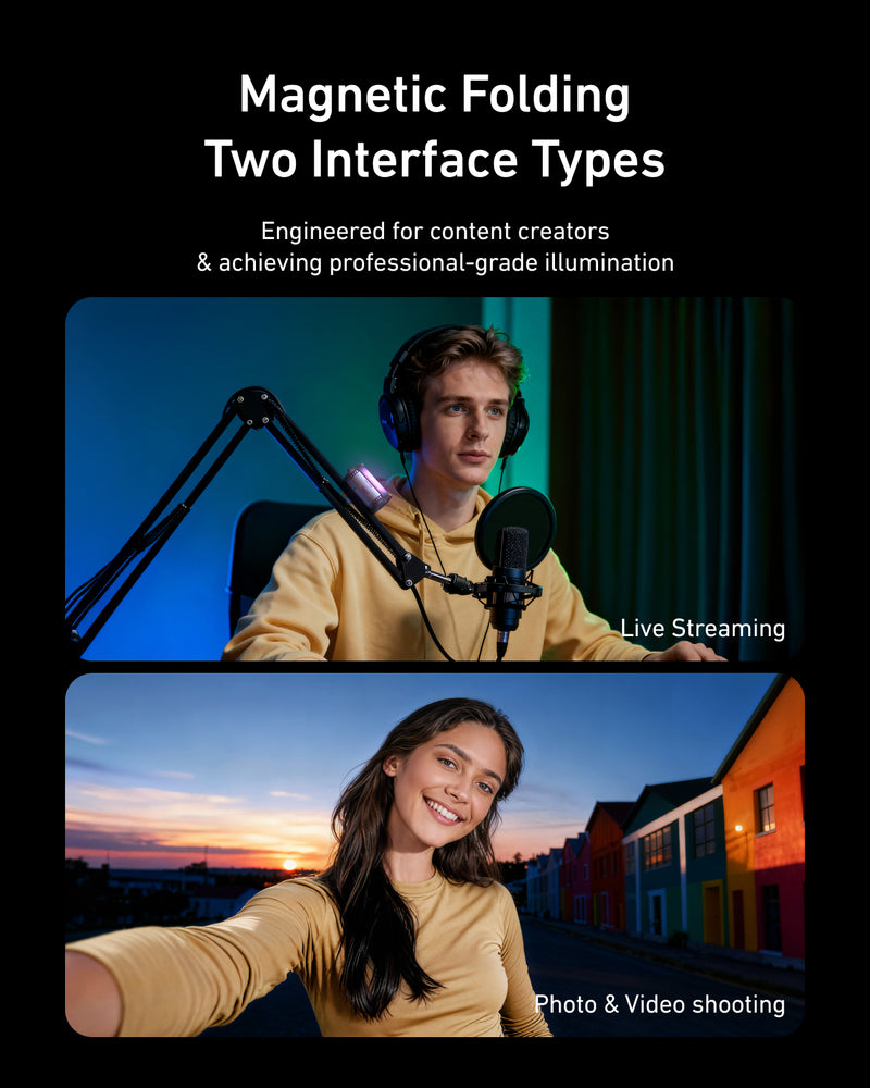 TELESIN Magnetic RGB Video Light