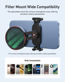 TELESIN Phone Filters Mount with secure locking mechanism for stable shots during action filming