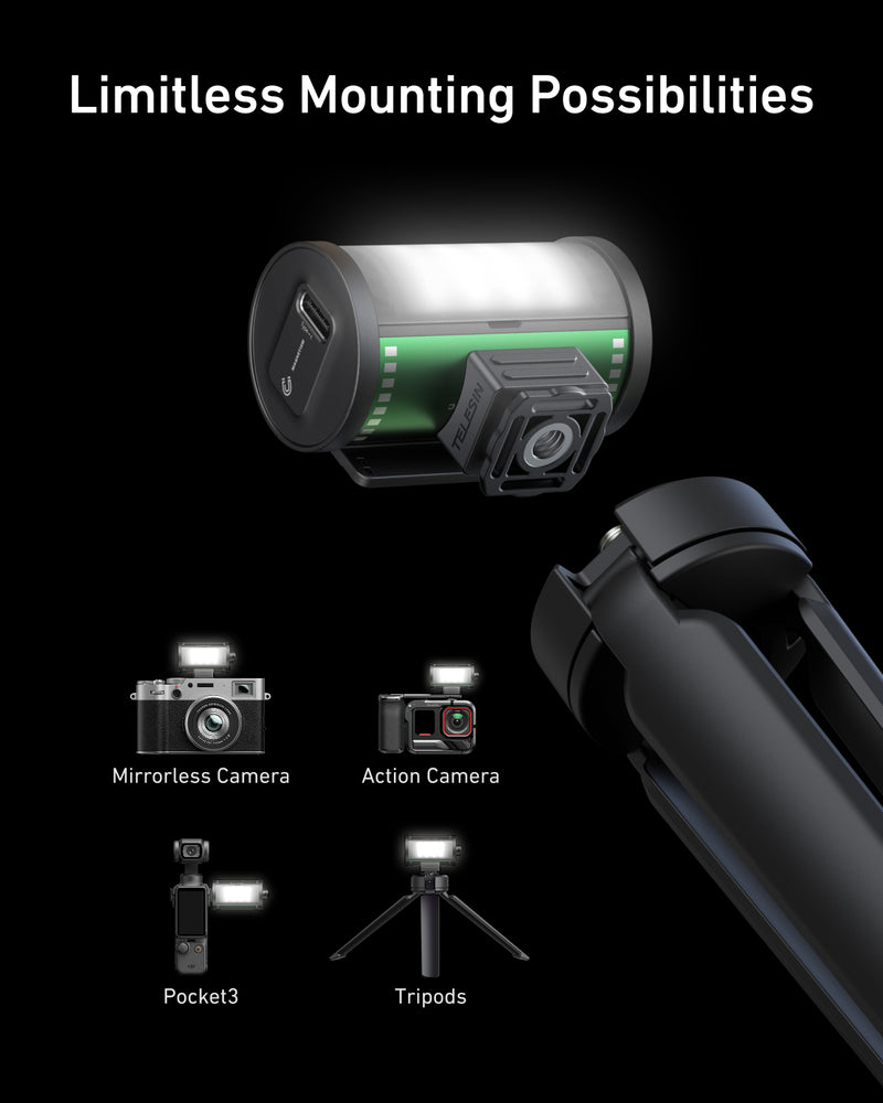 TELESIN Bi-Color LED Video Light For Camera