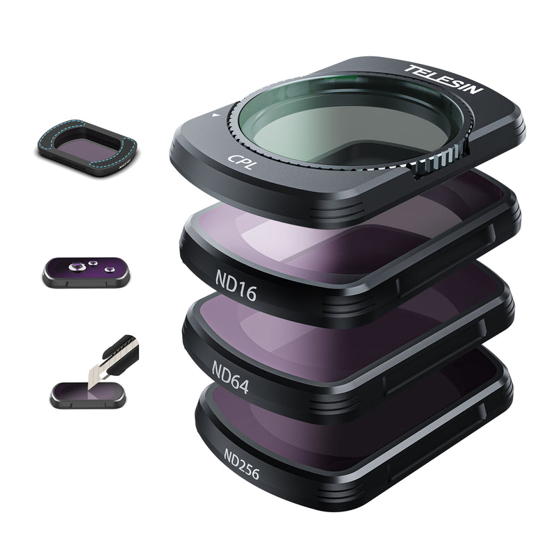 Telesin CPL+ND16/64/256 Filter Set for DJI Pocket 4/3