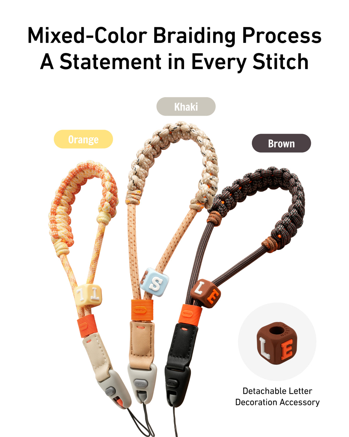 Telesin Quick-Release Universal Wrist Strap - Braided Rope