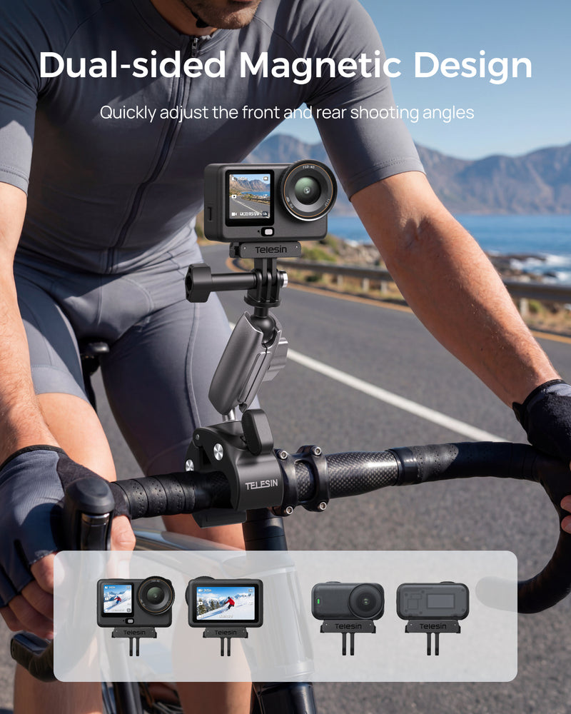 Telesin Dual-Direction Magnetic Quick-Release Base for DJI Osmo Action 6
