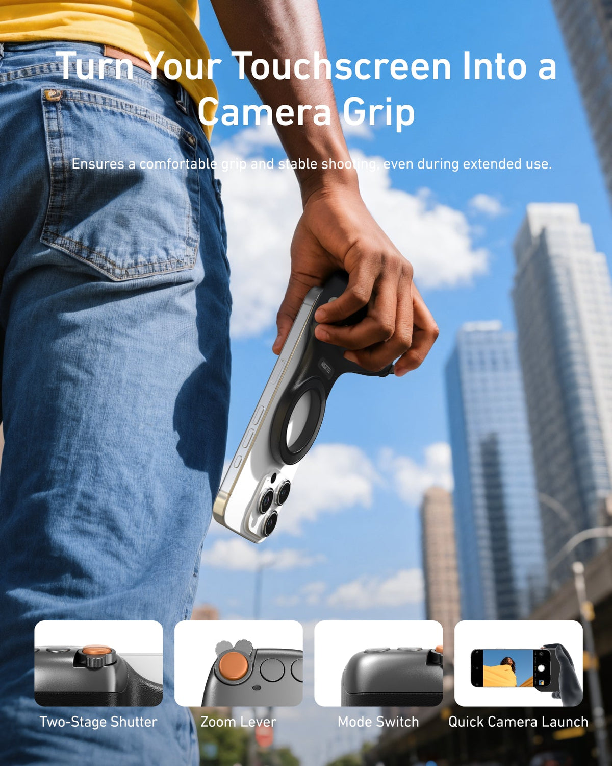 Fun Shot Magnetic Grip 2(Black) telesinstore