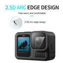 TELESIN high-transmittance GoPro Hero 13 tempered glass protector showing clear, lossless image quality