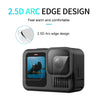 TELESIN high-transmittance GoPro Hero 13 tempered glass protector showing clear, lossless image quality