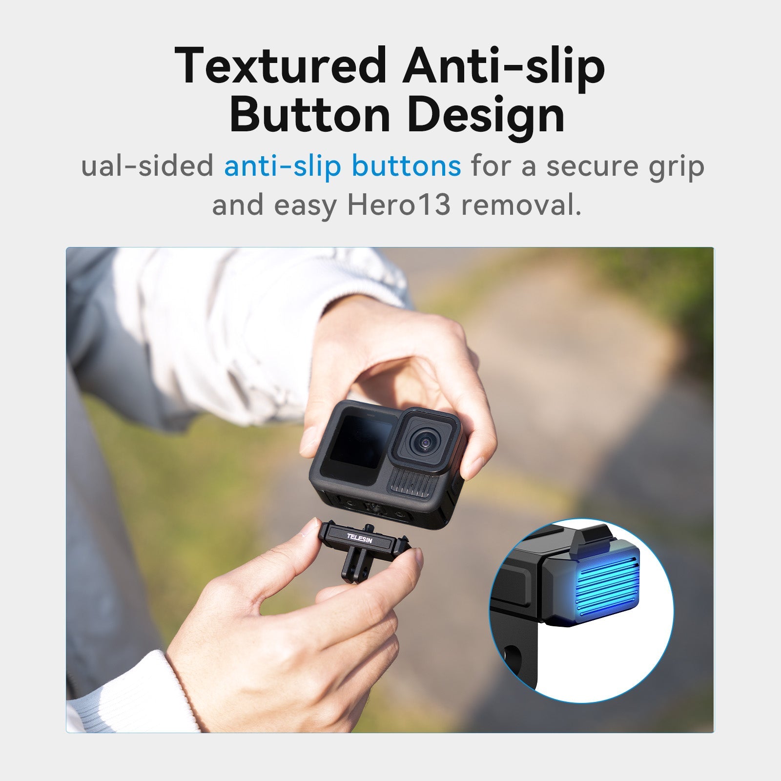 Metal Magnetic Quick Release Mount for Hero 13 telesinstore