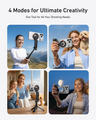 Telesin 4-in-1 Magnetic Selfie Stick with Carabiner