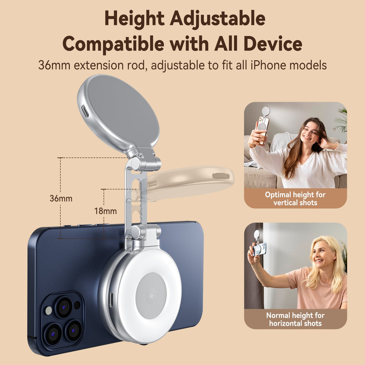 Telesin C03 Magnetic Selfie Ring Light telesinstore