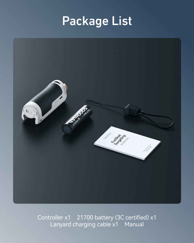 Telesin 3-in-1 Charging Camera Grip