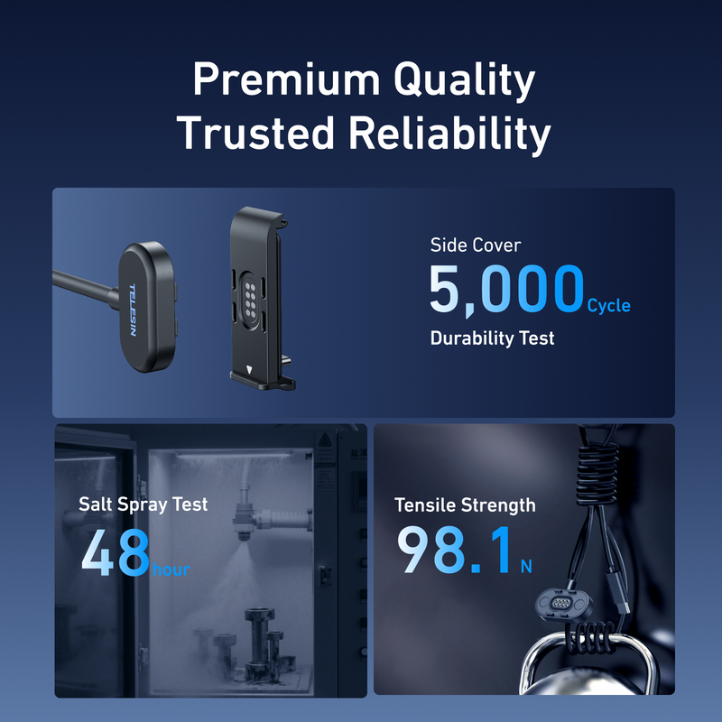 Magnetic Charging Side Cover&Power Cable Kit telesinstore