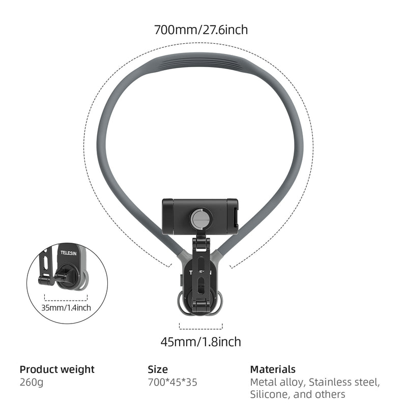 TELESIN Universal Neck Mount for Phones TELESIN