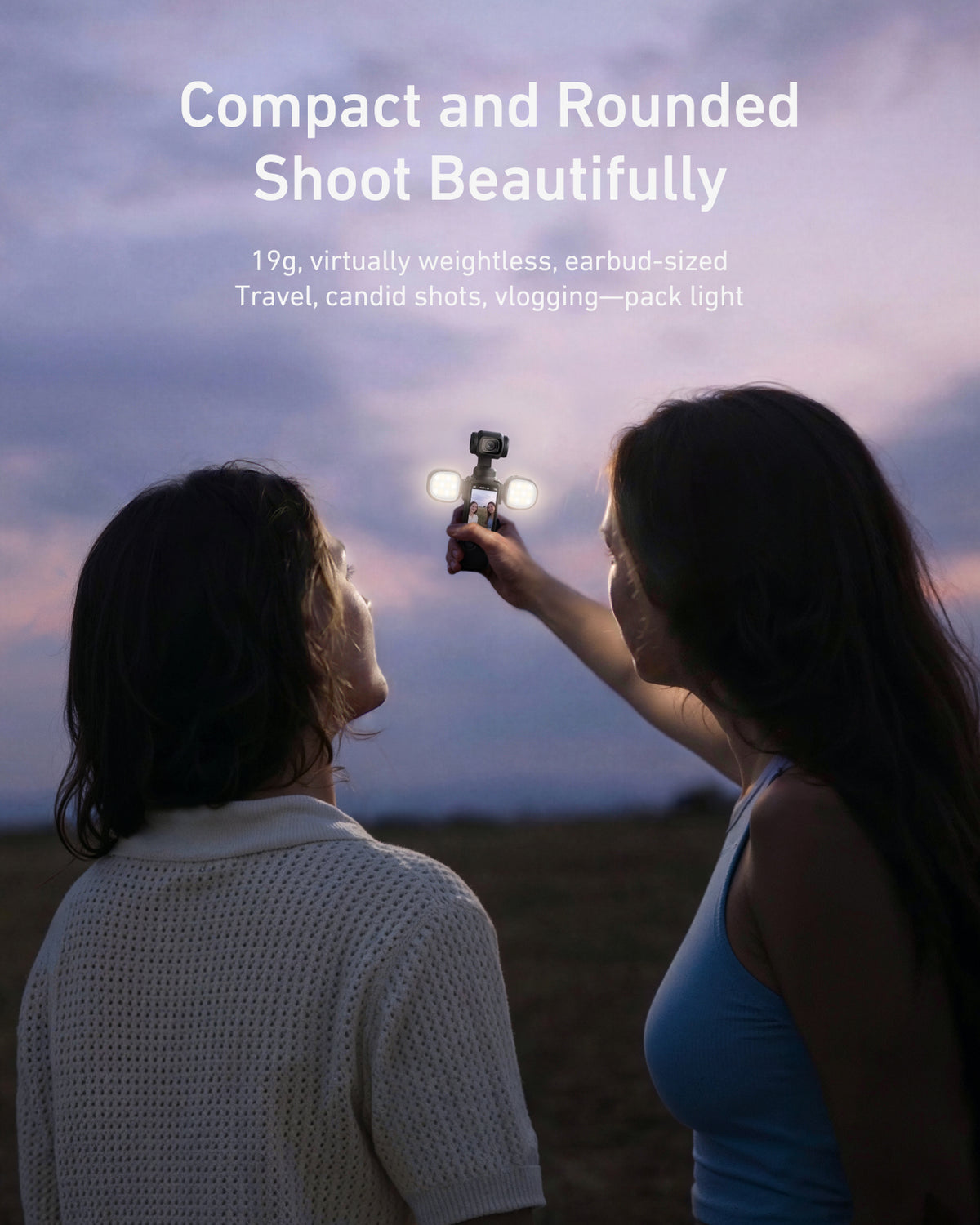 Telesin Dual Mini Fill Light Set for DJI Osmo Pocket 4/4P