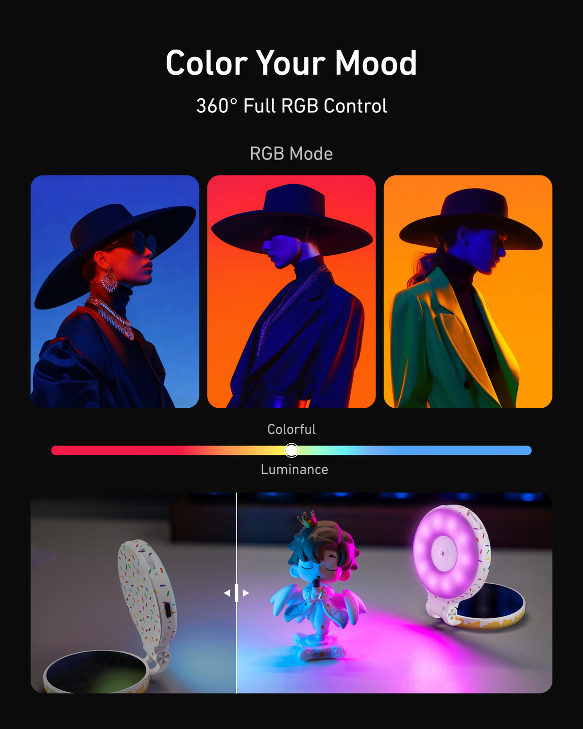 TELESIN CCT x RGB Magnetic Fill Light