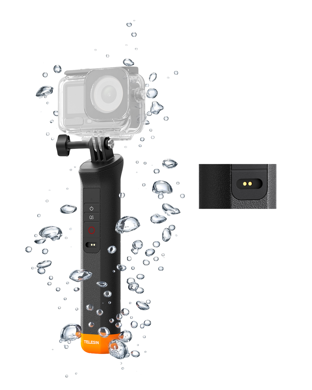 Telesin Floating Bluetooth Remote Handle for Action 6/5 Pro/4