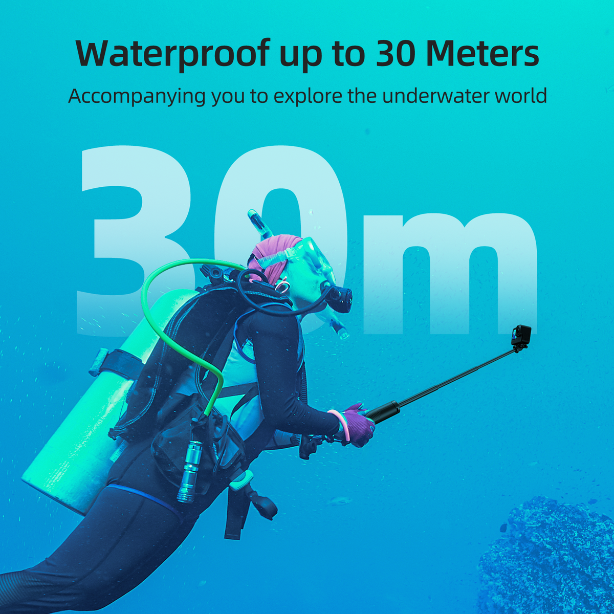 TELESIN Floating Tripod Selfie Stick telesinstore