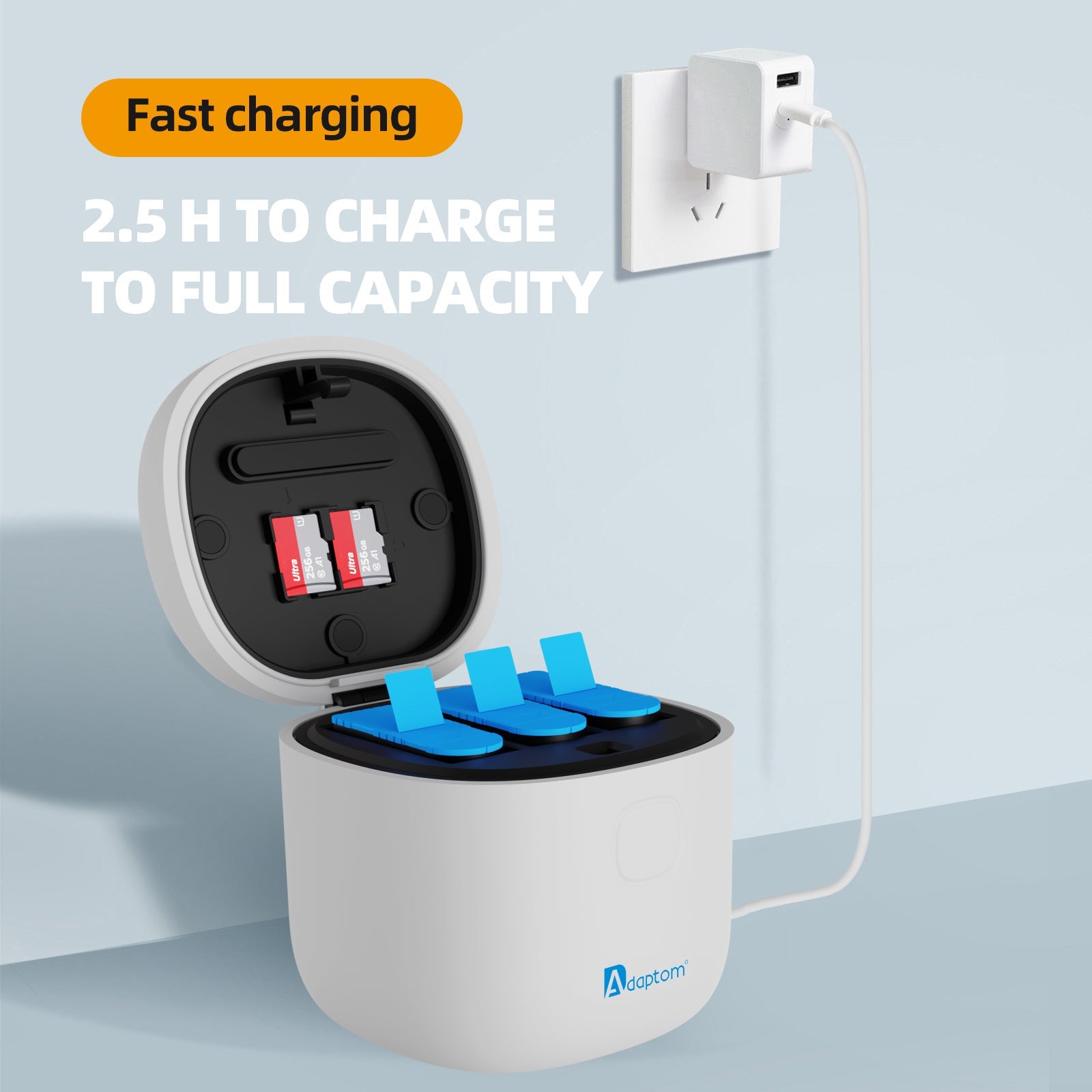 AllinBox Portable Storage Charger for GoPro Battery 9-12 telesinstore