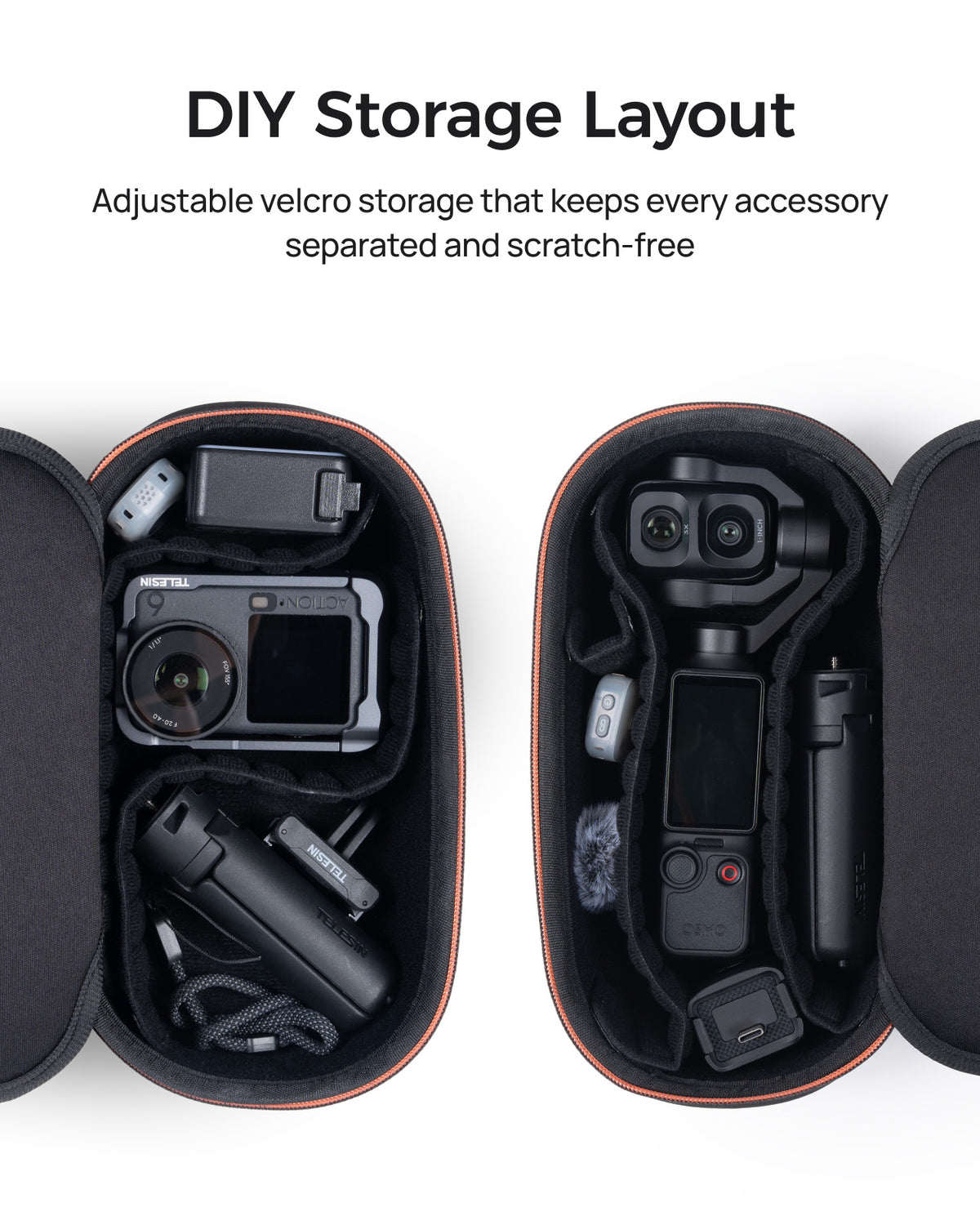 Telesin All-in-One Carrying Case for Action Camera & Gimbal