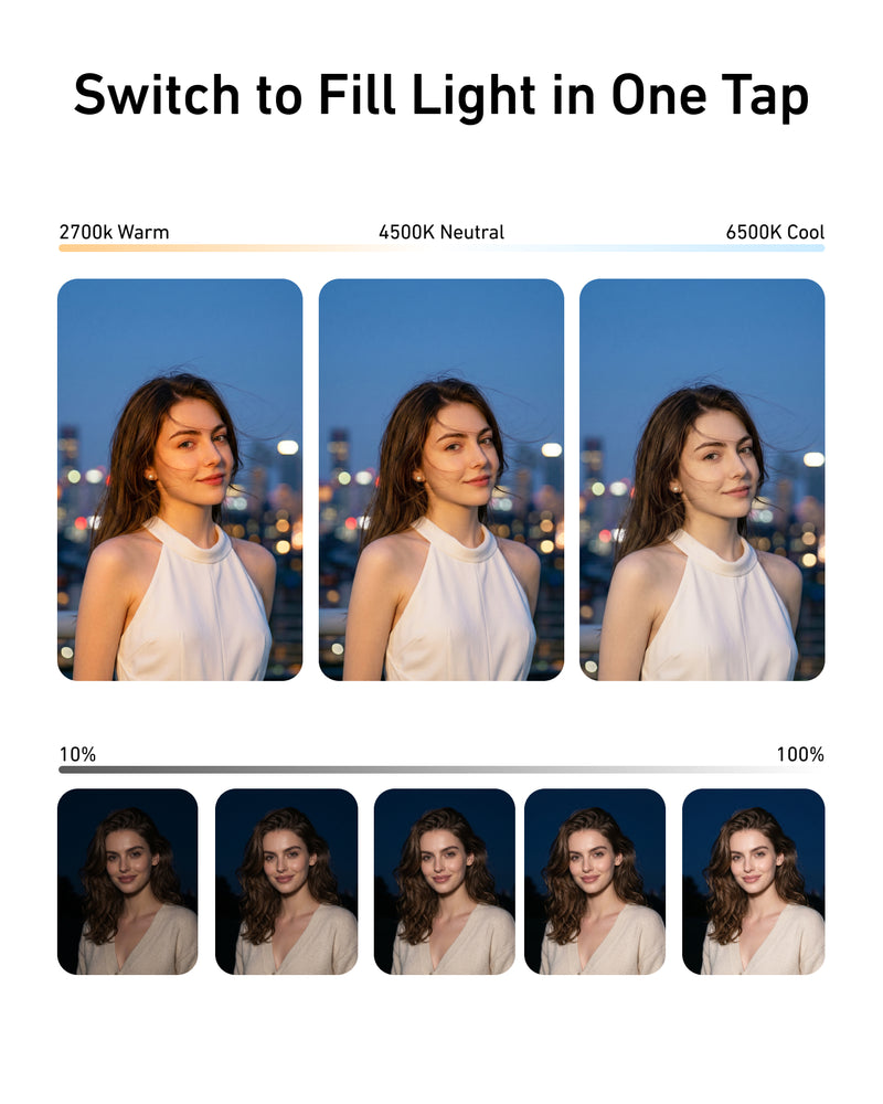 Telesin Fill-Light Selfie Handle for Smartphones
