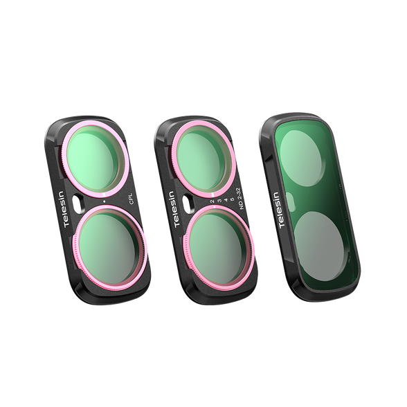 Telesin CPL+VND+1/4 Black Diffusion Filter Kit for Insta360 Luna Ultra