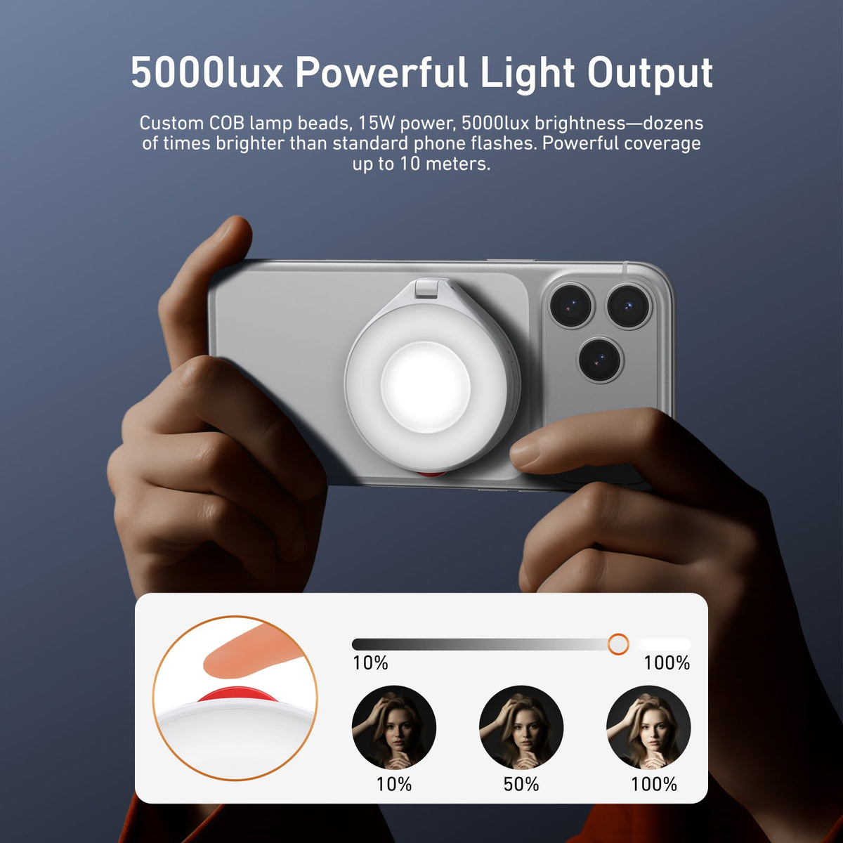 TELESIN Magnetic Flashlight for iPhone telesinstore
