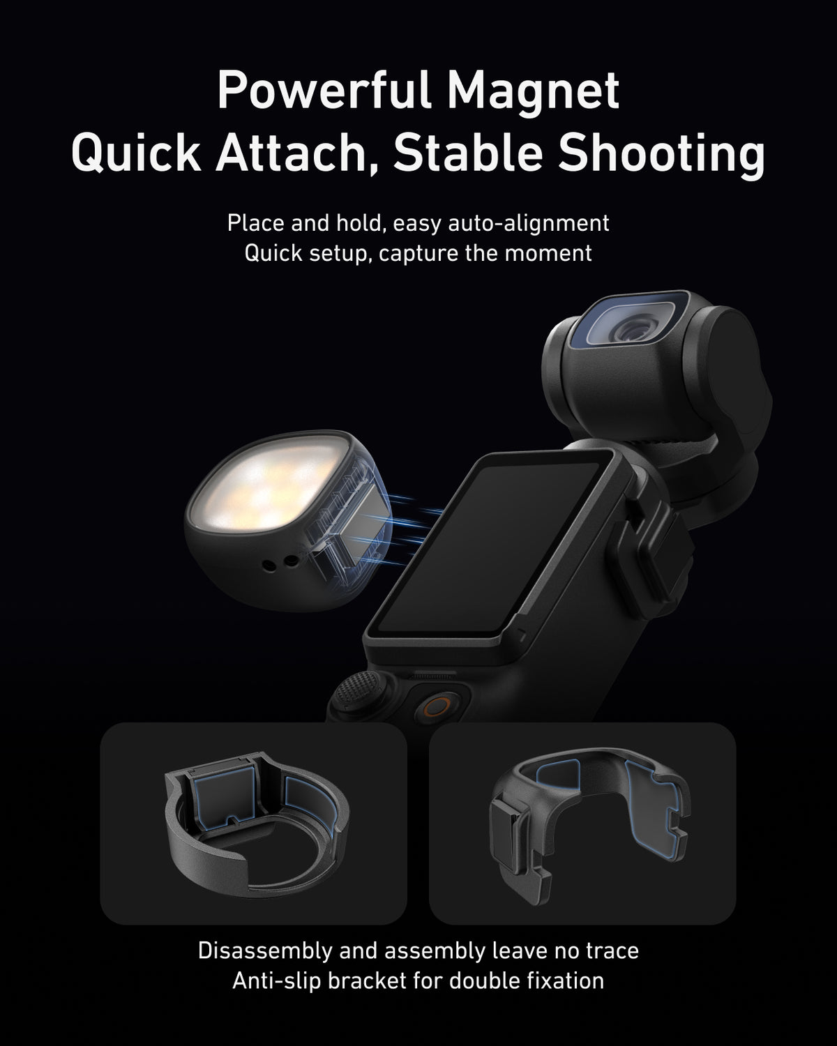 Telesin Dual Mini Fill Light Set for DJI Osmo Pocket 4/4P