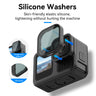 Silicone inner ring on TELESIN Hero 13 filter providing tight gap free fit around camera lens