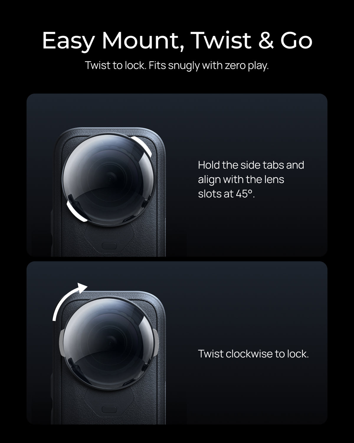 Telesin ND32 Filter Kit for Insta360 X6 (2-Pack)