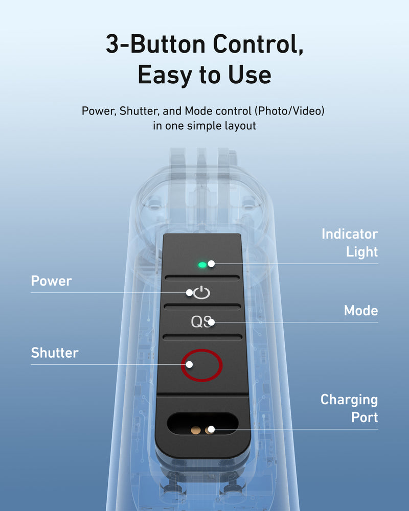 Floating Bluetooth Remote Handle for Action 6/5 Pro/4