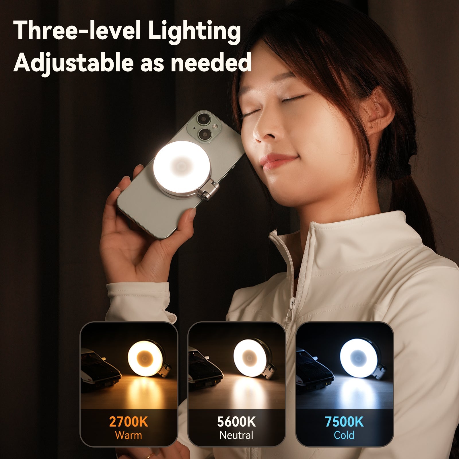 Telesin C03 Magnetic Selfie Ring Light telesinstore