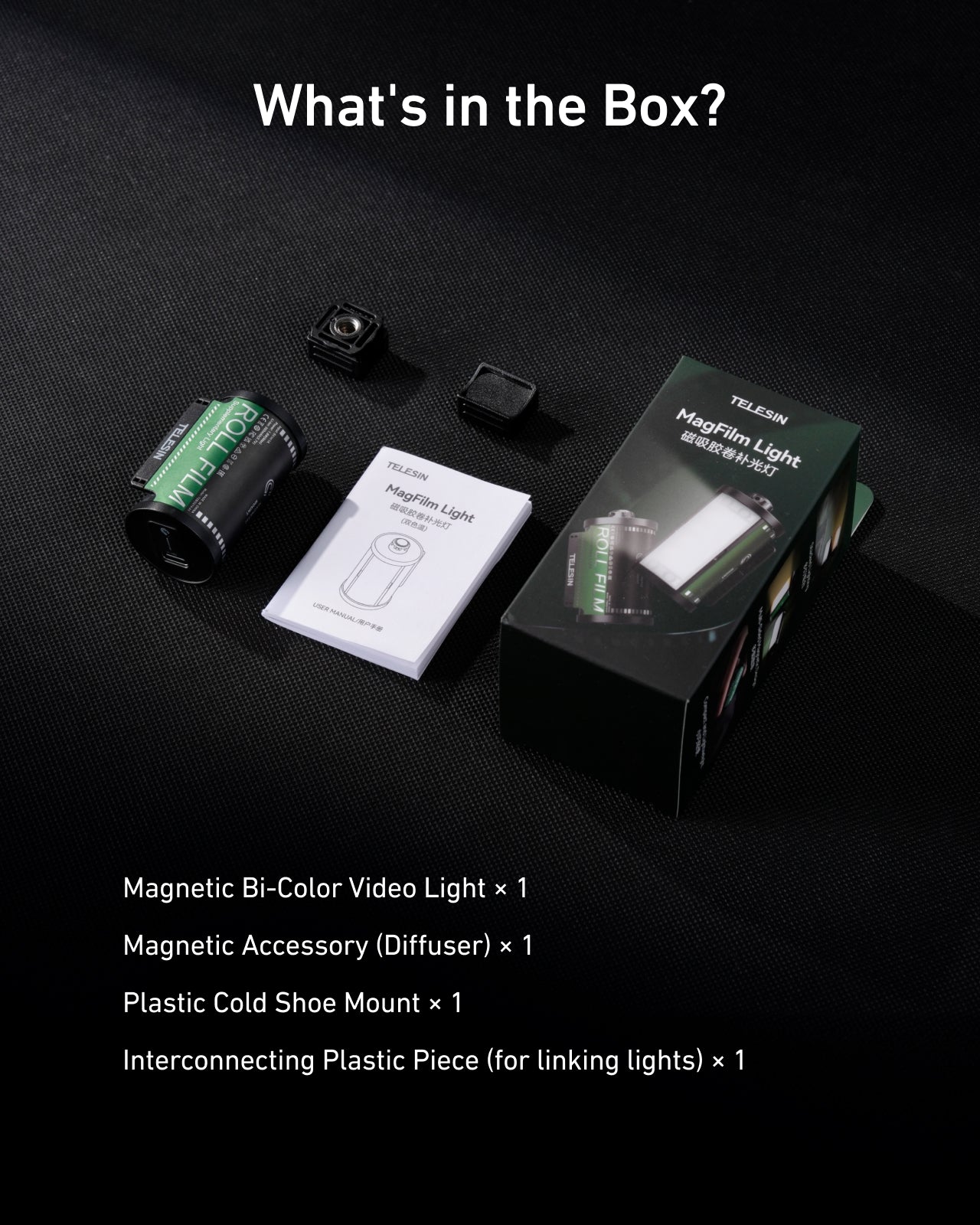 TELESIN Bi-Color LED Video Light