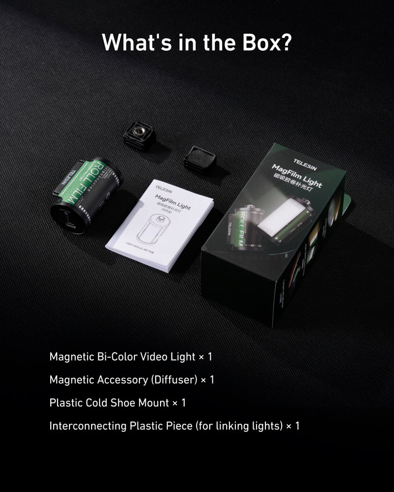 TELESIN Bi-Color LED Video Light For Camera