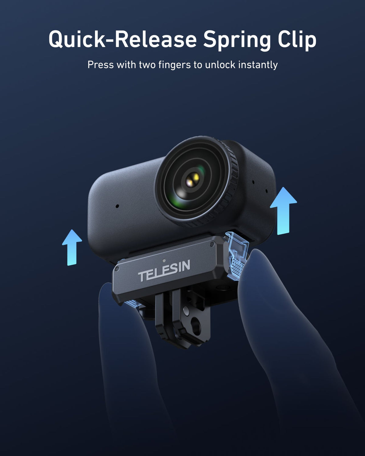 TELESIN Magnetic Quick-Release Charging Adapter Mount for DJI Osmo Nano telesinstore