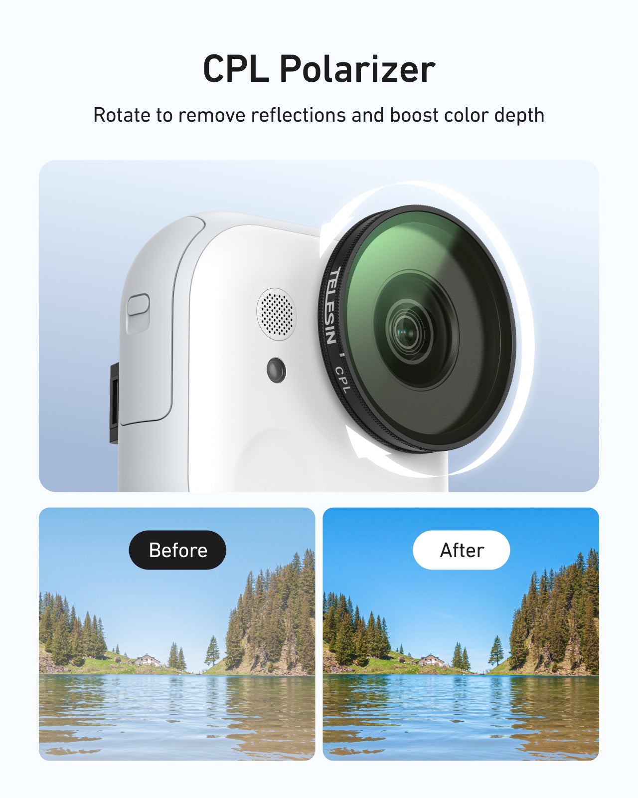 CPL + ND 8/16/32 Filter Kit for Insta 360 Go Ultra