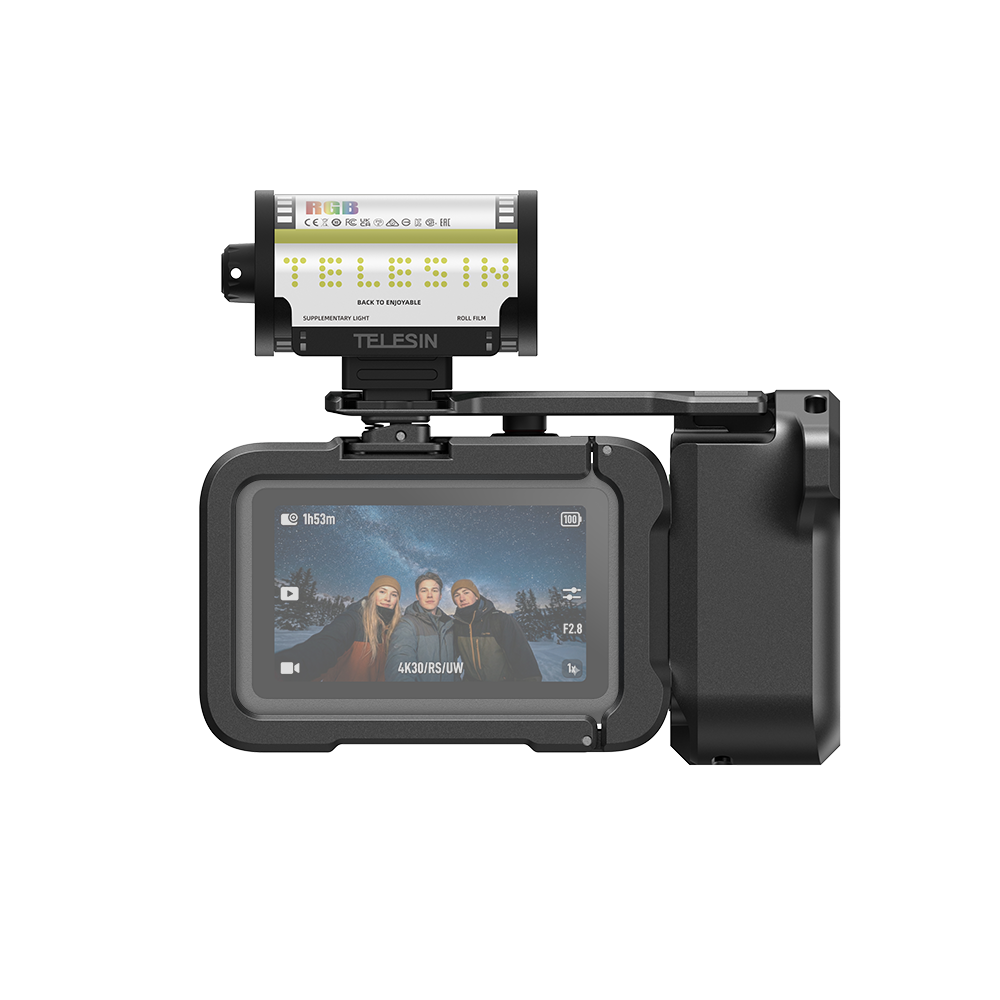 TELESIN StreetGrip Kit + RGB Fill Light for DJI Osmo Action 6