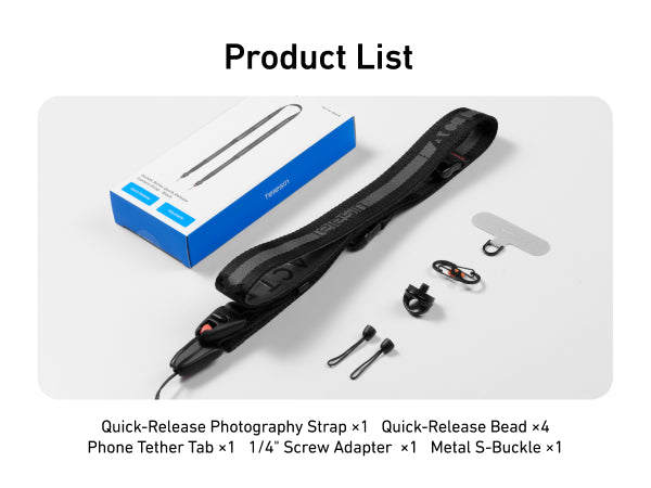 Telesin DisAdv Quick-Release Camera Strap