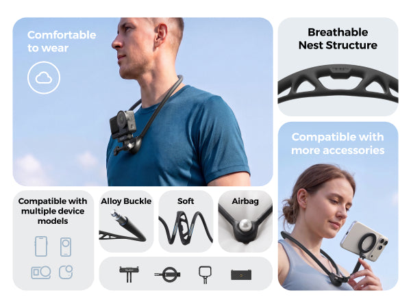 Telesin SE 3 Base Action Camera Neck Mount