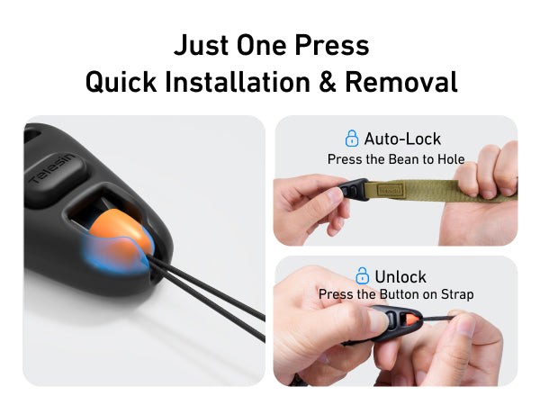 Telesin DisAdv Quick-Release Camera Strap