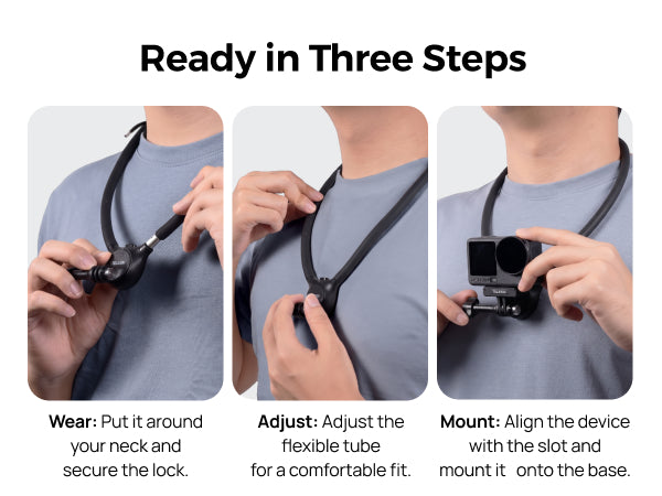 Telesin SE 3 Base Action Camera Neck Mount