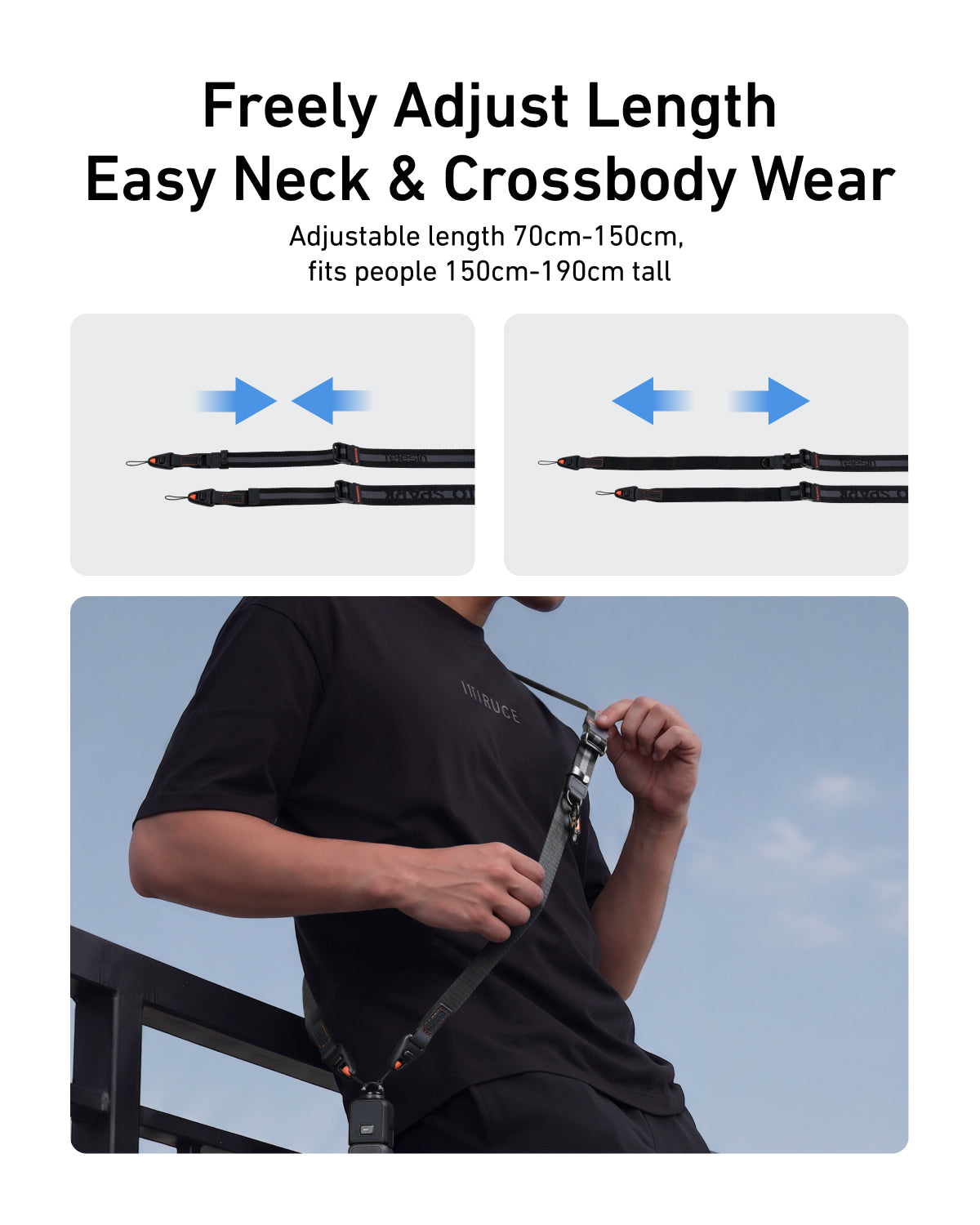 Telesin DisAdv Quick-Release Camera Strap