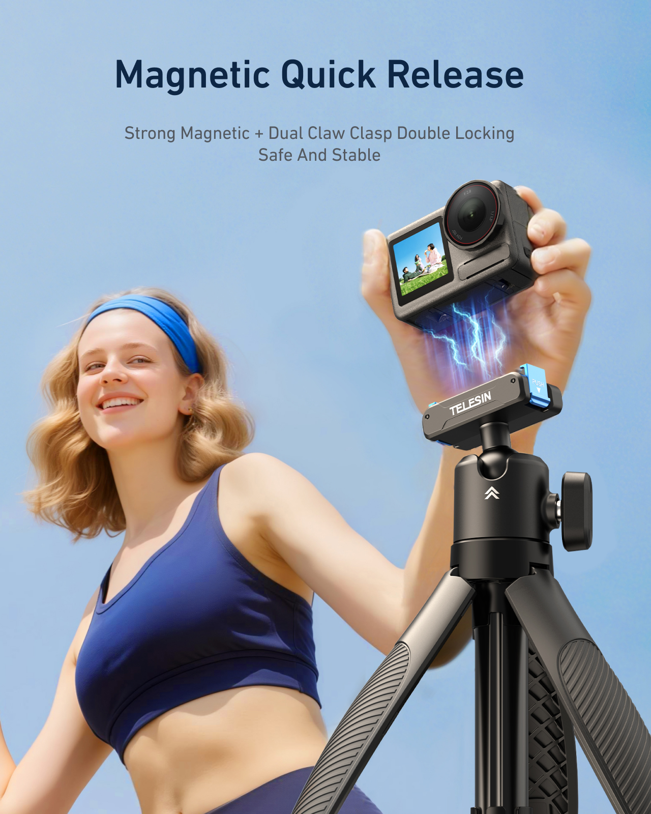 TELESIN Quick-Release Selfie Stick for  DJl Action telesinstore