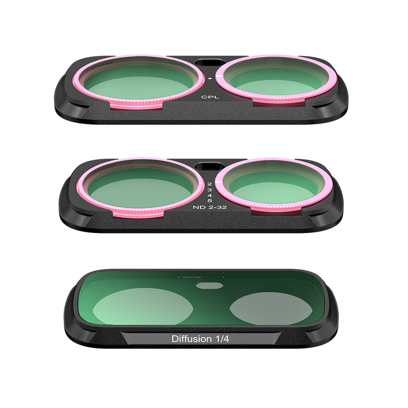 Telesin CPL+VND+1/4 Black Diffusion Filter Kit for Insta360 Luna Ultra