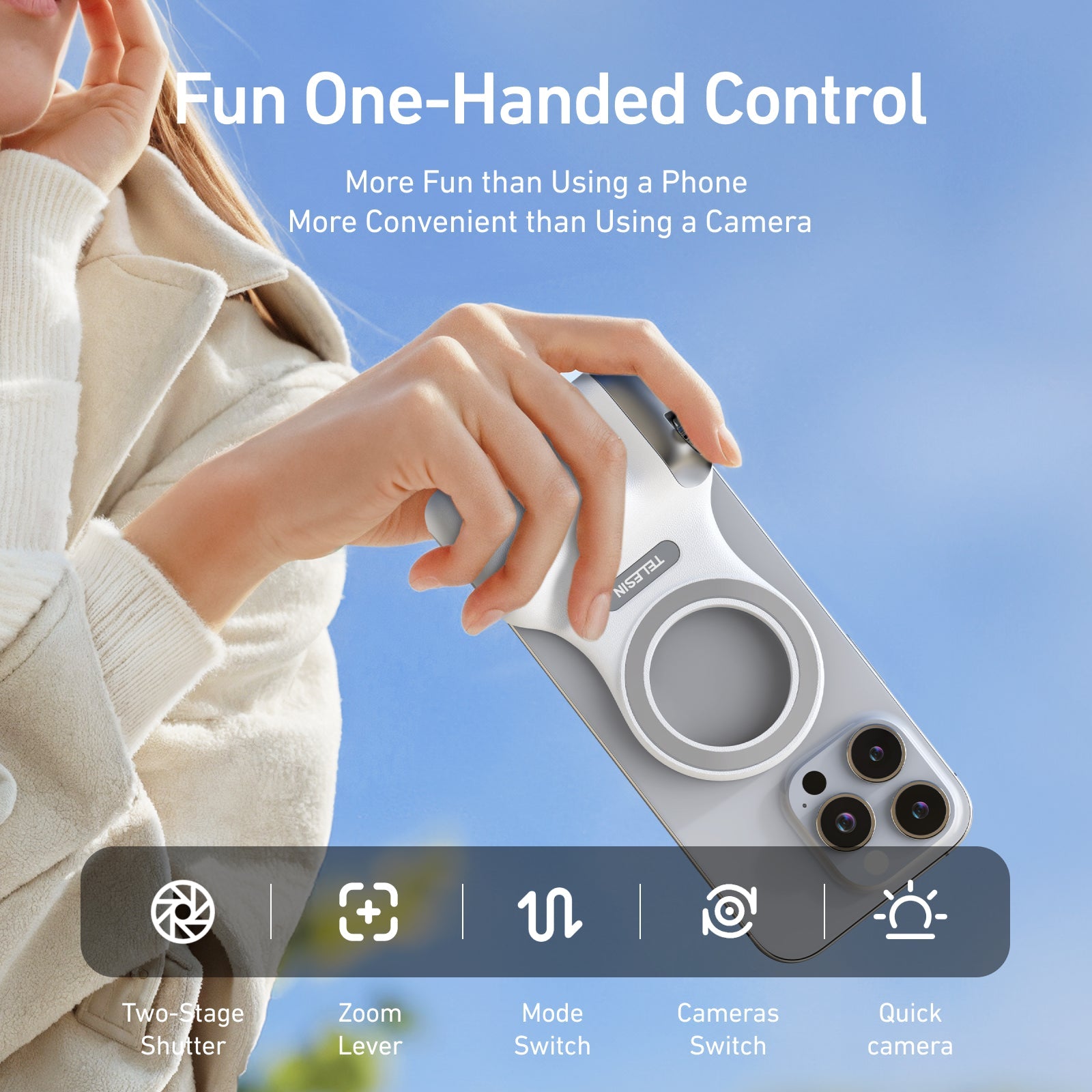 Fun Shot Magnetic Grip For Phone telesinstore