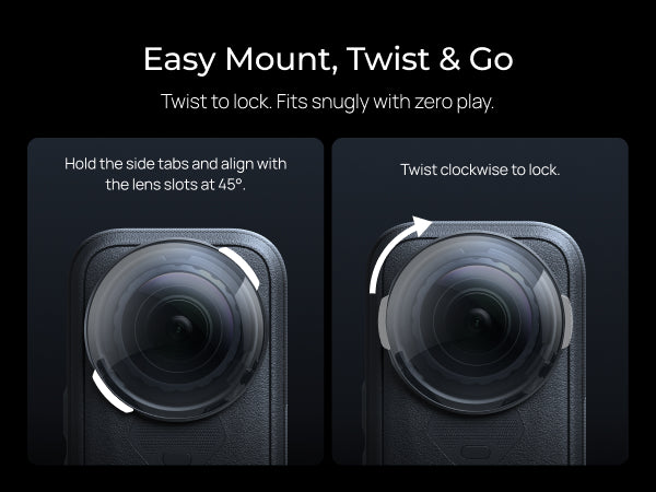 Telesin ND16 Filter Kit for Insta360 X6 (2-Pack)