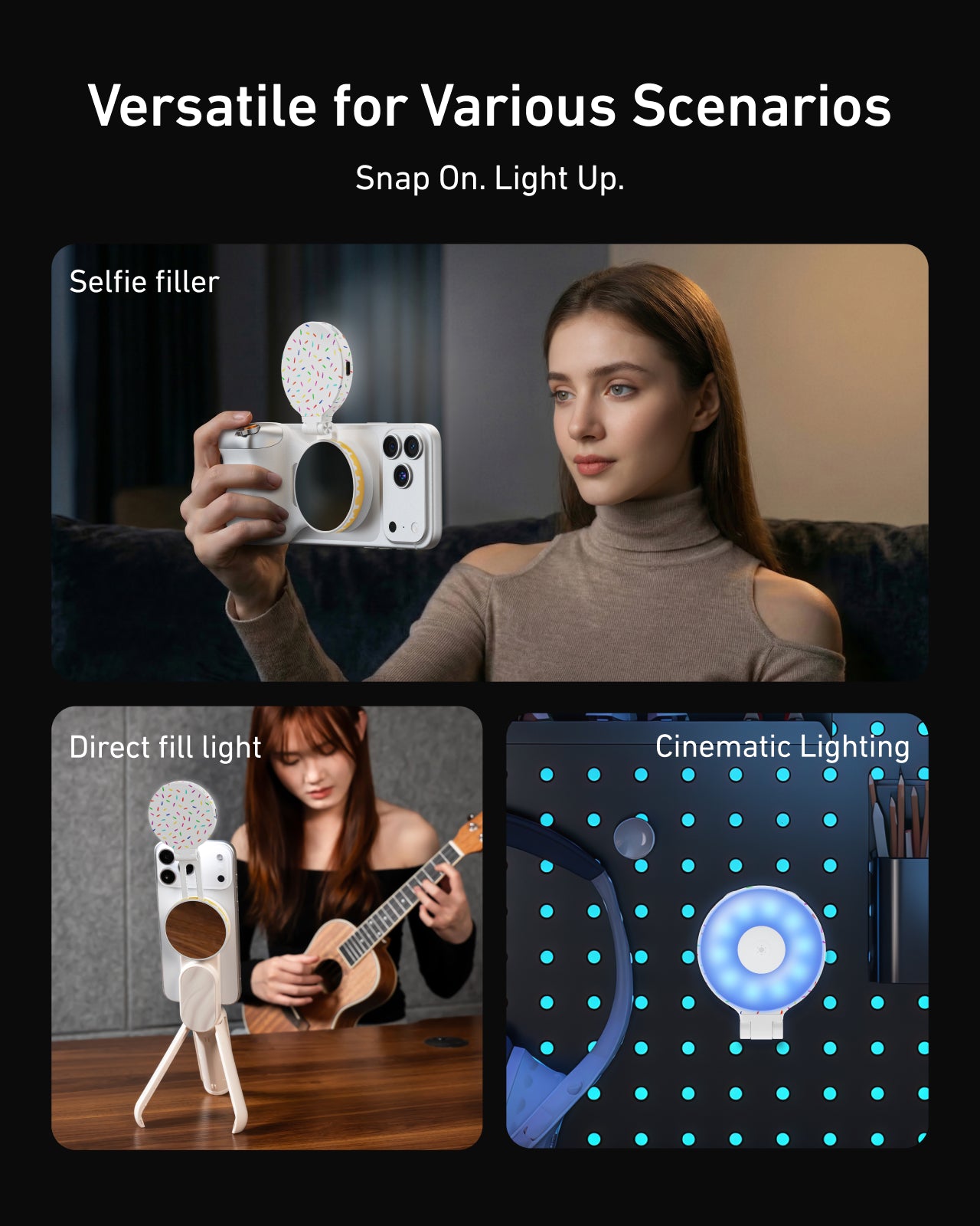 TELESIN CCT x RGB Magnetic Fill Light