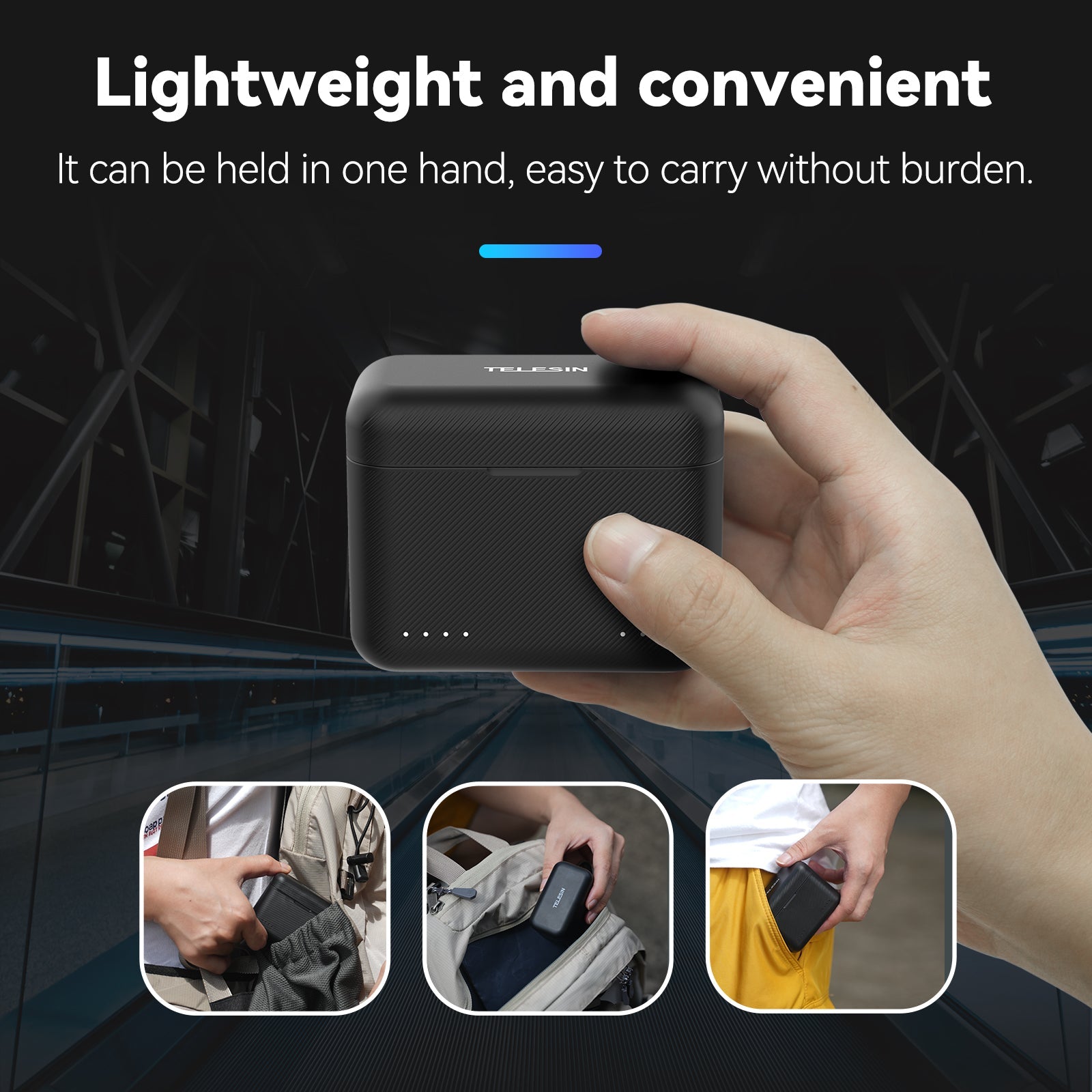TELESIN Insta360 X4 dual card slot charging box telesinstore