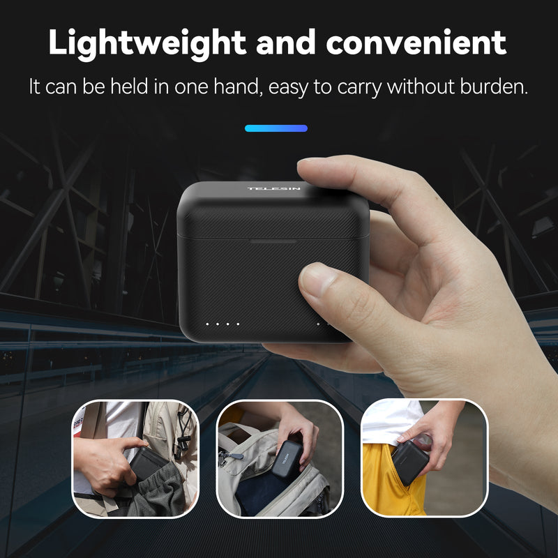 TELESIN Insta360 X4 dual card slot charging box telesinstore
