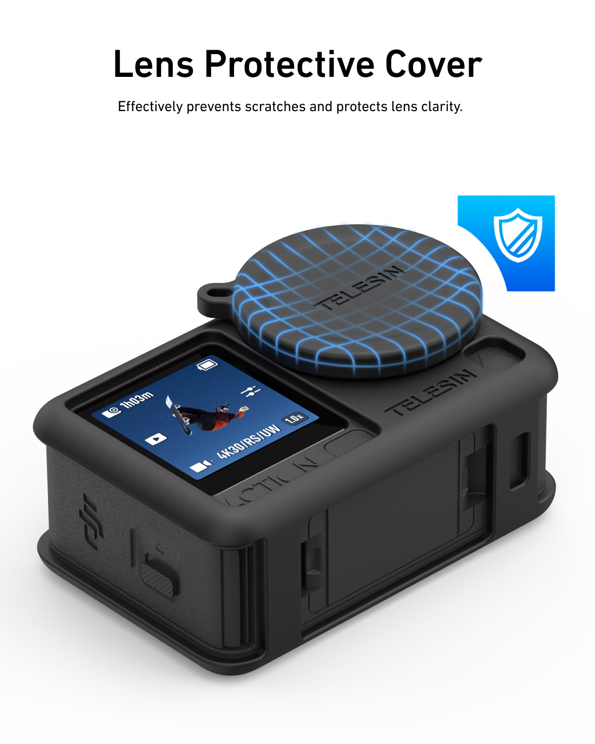 TELESIN Silicone Protective Case