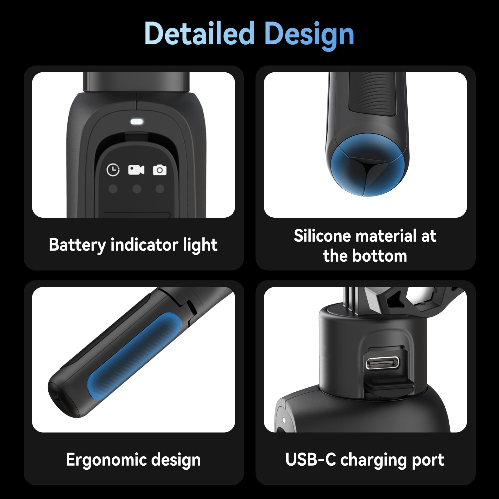 Shorty Rechargeable Selfie Stick telesinstore