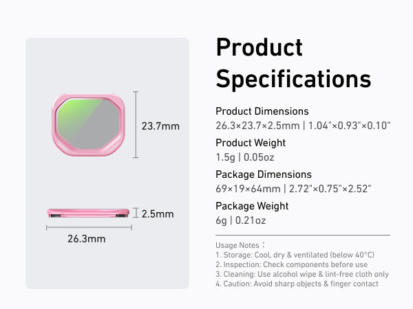 Telesin CoolRose Filter for Luna Pro