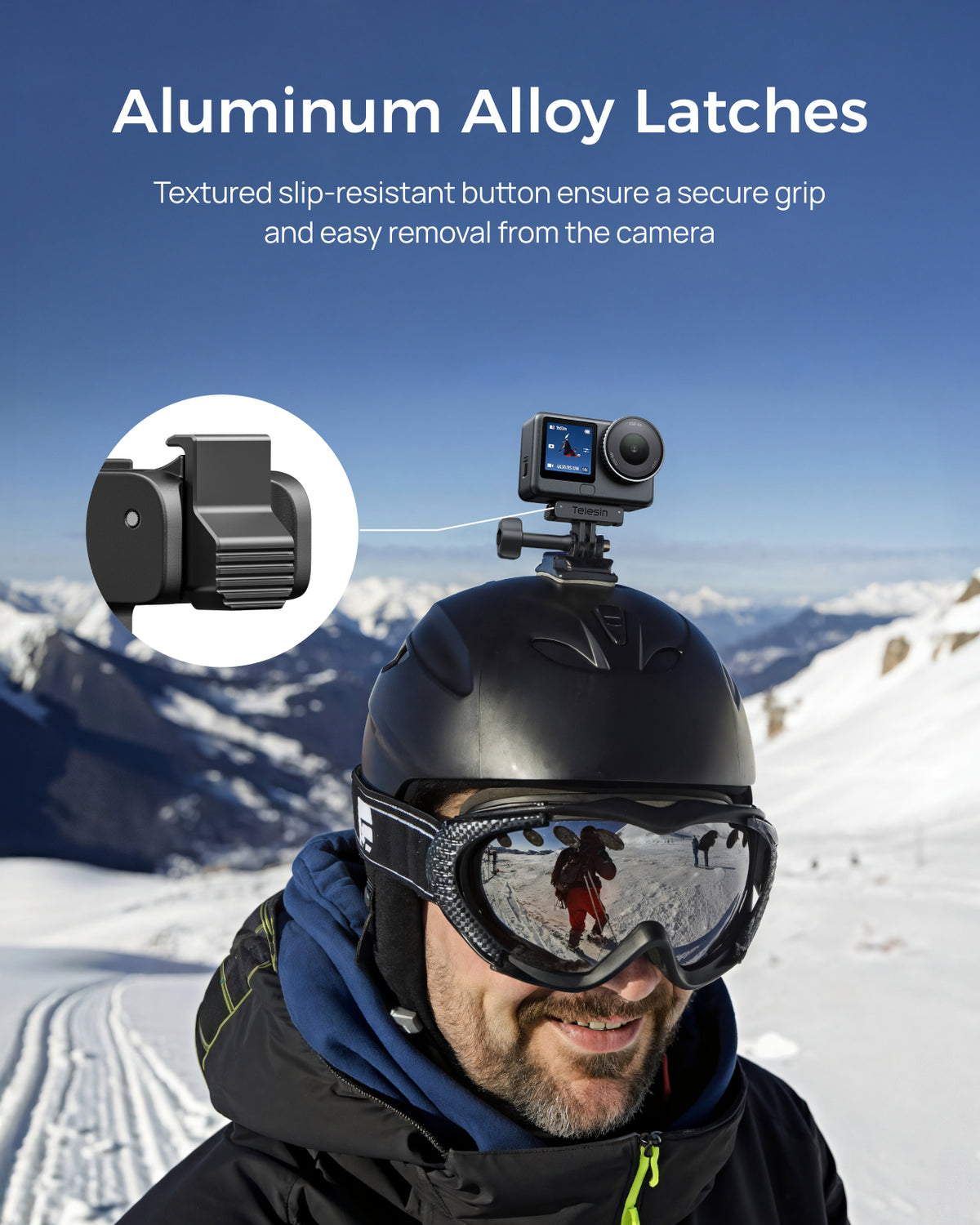Telesin Dual-Direction Magnetic Quick-Release Base for DJI Osmo Action 6